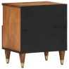 Table de chevet 40x33x46 cm Bois de manguier solide 