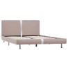 Cadre de lit sans matelas cappuccino similicuir 140x200 cm 
