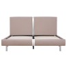 Cadre de lit sans matelas cappuccino similicuir 140x200 cm 