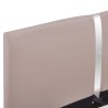 Cadre de lit sans matelas cappuccino similicuir 140x200 cm 