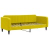 Lit de repos sans matelas jaune 80x200 cm velours 