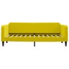 Lit de repos sans matelas jaune 80x200 cm velours 