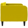 Lit de repos sans matelas jaune 80x200 cm velours 