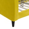 Lit de repos sans matelas jaune 80x200 cm velours 