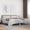 Cadre de lit sans matelas sonoma gris 200x200 cm 