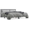Cadre de lit sans matelas sonoma gris 200x200 cm 