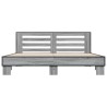 Cadre de lit sans matelas sonoma gris 200x200 cm 