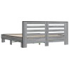 Cadre de lit sans matelas sonoma gris 200x200 cm 