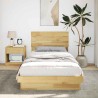Cadre de lit avec tête de lit sans matelas 75 x 190 cm 