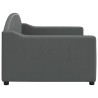 Lit de repos sans matelas gris foncé 90x200 cm tissu 