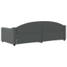 Lit de repos sans matelas gris foncé 90x200 cm tissu 