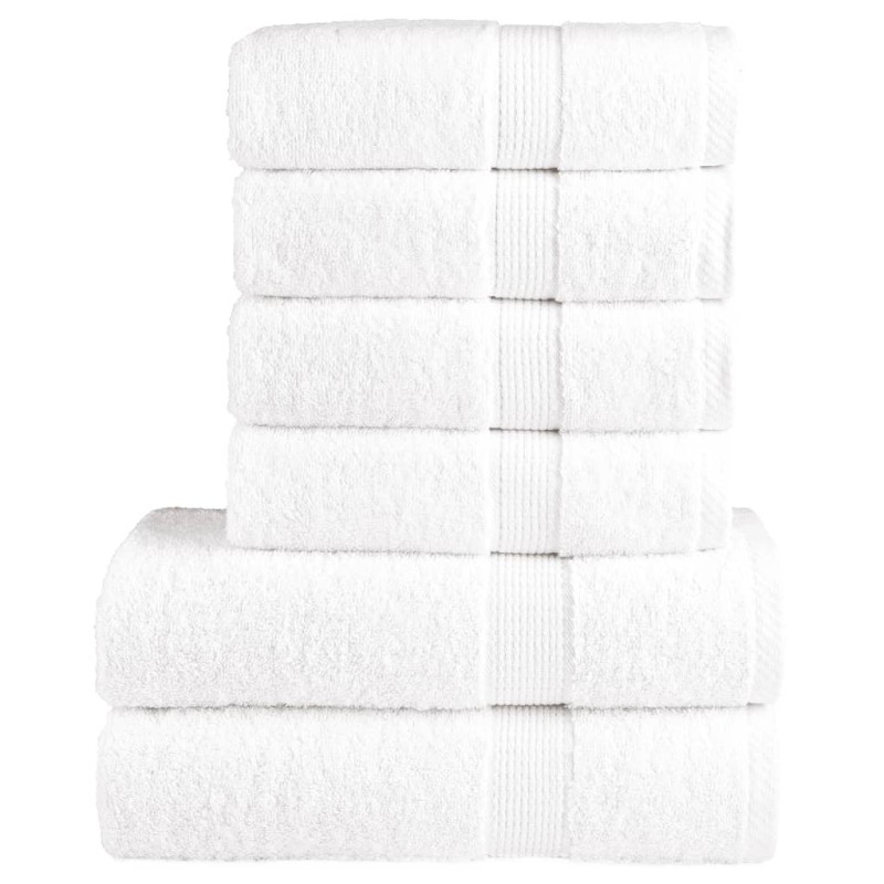 Ensemble de serviettes de qualité supérieure SOLUND 6 pcs blanc 