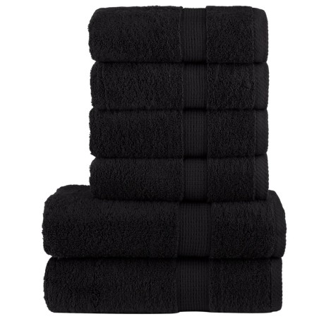 Ensemble de serviettes de qualité supérieure SOLUND 6 pcs noir 