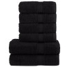 Ensemble de serviettes de qualité supérieure SOLUND 6 pcs noir 