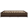 Cadre de lit sans matelas chêne marron 200x200 cm 