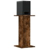 Supports de haut-parleurs 2 pcs chêne fumé bois d'ingénierie 
