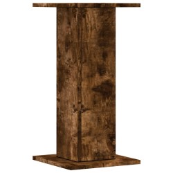 Supports de haut-parleurs 2 pcs chêne fumé bois d'ingénierie 