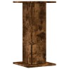 Supports de haut-parleurs 2 pcs chêne fumé bois d'ingénierie 