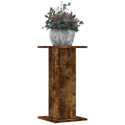 Supports pour plantes 2 pcs chêne fumé bois d'ingénierie 