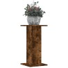 Supports pour plantes 2 pcs chêne fumé bois d'ingénierie 