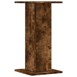 Supports pour plantes 2 pcs chêne fumé bois d'ingénierie 
