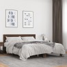 Cadre de lit sans matelas chêne marron 160x200 cm 