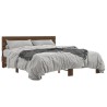 Cadre de lit sans matelas chêne marron 160x200 cm 