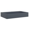 Vasque 60x38x11 cm fonte minérale/marbre anthracite 