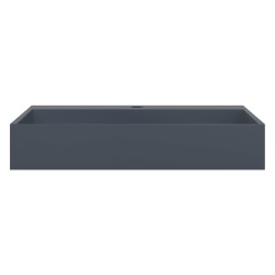 Vasque 60x38x11 cm fonte minérale/marbre anthracite 