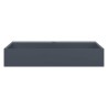 Vasque 60x38x11 cm fonte minérale/marbre anthracite 
