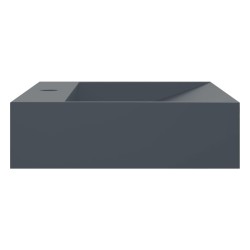 Vasque 60x38x11 cm fonte minérale/marbre anthracite 