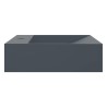 Vasque 60x38x11 cm fonte minérale/marbre anthracite 