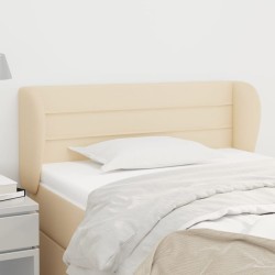 Tête de lit avec oreilles Crème 83x23x78/88 cm Tissu 