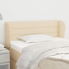 Tête de lit avec oreilles Crème 83x23x78/88 cm Tissu 