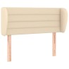 Tête de lit avec oreilles Crème 83x23x78/88 cm Tissu 