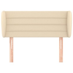 Tête de lit avec oreilles Crème 83x23x78/88 cm Tissu 