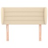 Tête de lit avec oreilles Crème 83x23x78/88 cm Tissu 