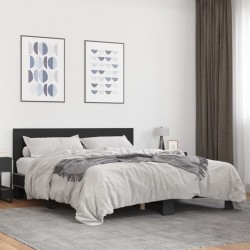 Cadre de lit sans matelas noir 160x200 cm 