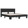 Cadre de lit sans matelas noir 160x200 cm 