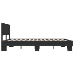 Cadre de lit sans matelas noir 160x200 cm 