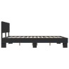 Cadre de lit sans matelas noir 160x200 cm 