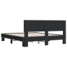 Cadre de lit sans matelas noir 160x200 cm 