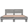Cadre de lit sans matelas sonoma gris 160x200 cm 