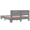 Cadre de lit sans matelas sonoma gris 160x200 cm 
