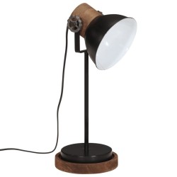 Lampe de bureau 25 W noir 17x17x50 cm E27 