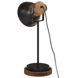 Lampe de bureau 25 W noir 17x17x50 cm E27 
