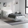 Cadre de lit sans matelas gris béton 75x190 cm 