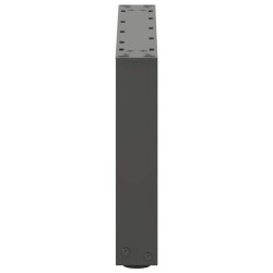 Pieds de table basse en U, 2 pièces, anthracite, 50 x (30-31) cm, acier 