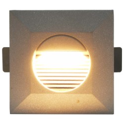 Appliques murales LED d'extérieur 6 pcs 5 W Argenté Carré 