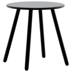 Lot de 3 Chaise de jardin noir et jaune résine tressée 